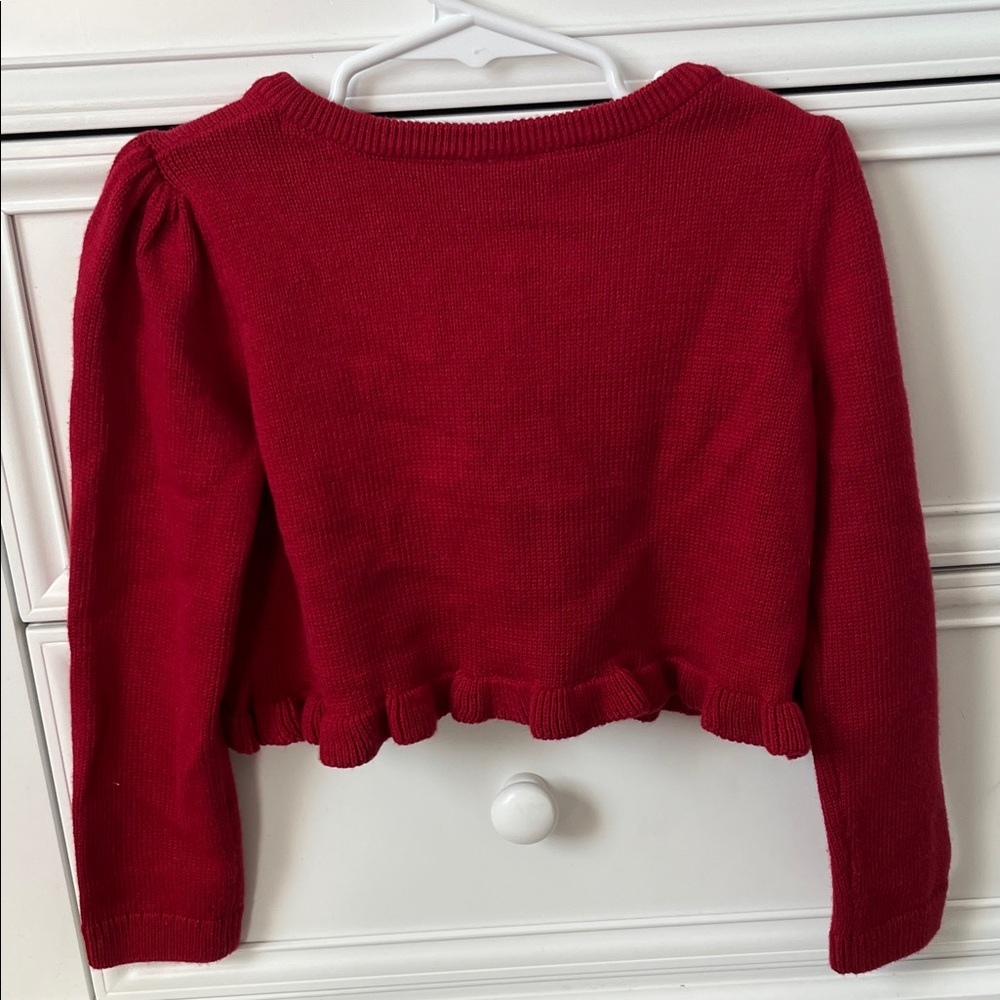 Gymboree Kids Red Ruffle Cardigan - Picture 4 of 4